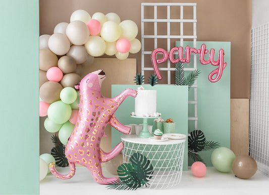 Pink Leopard Balloon