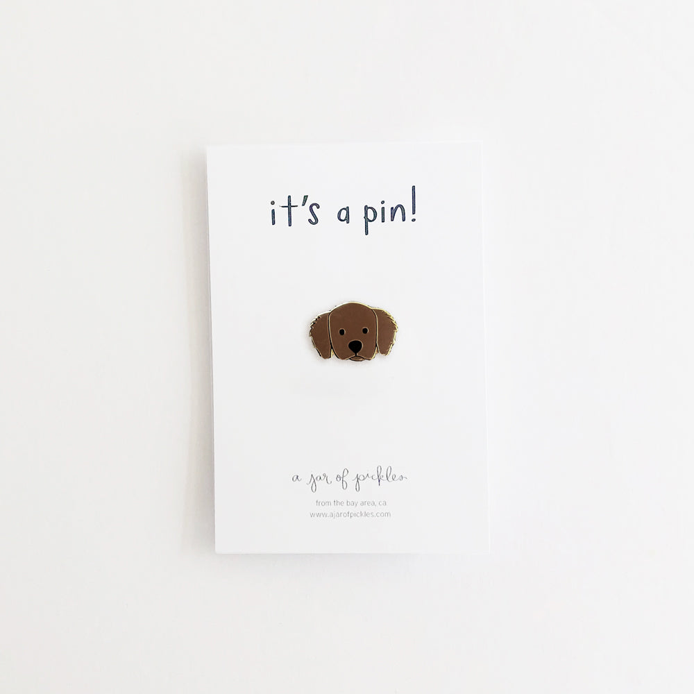 Golden Retriever Dog Pin