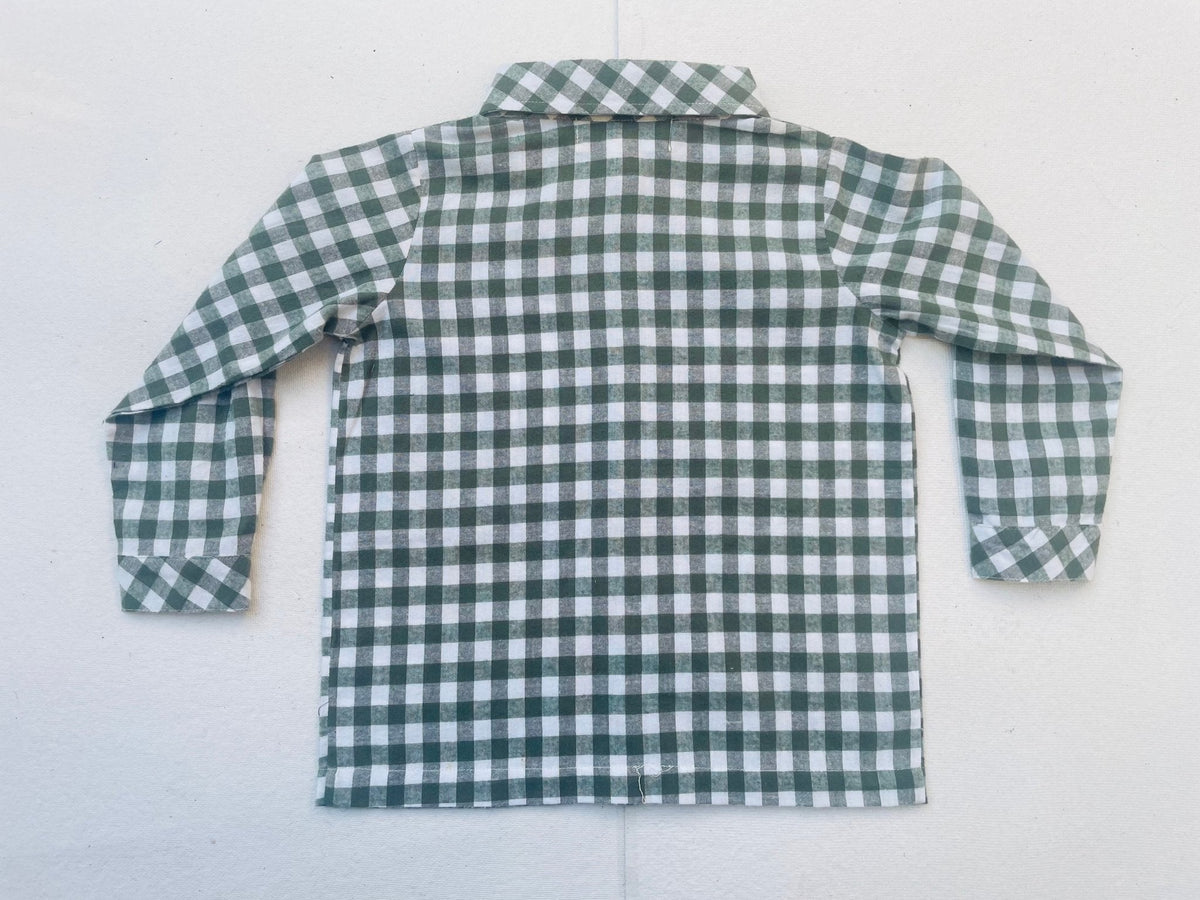 Green Gingham Shirt
