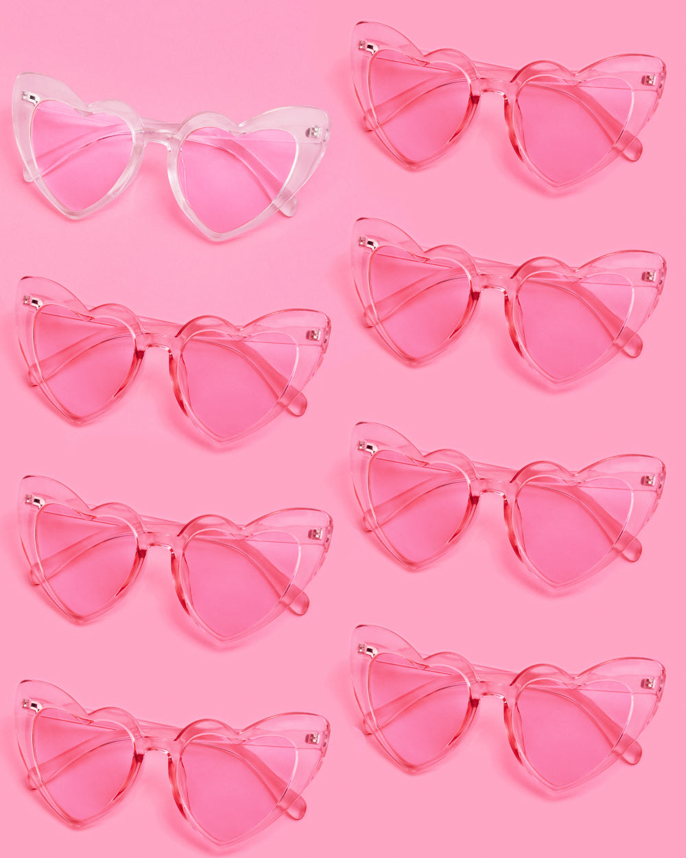 Heart Eyes Set - 8 transparent sunnies