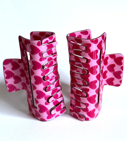 Heart Plastic Hair Claw