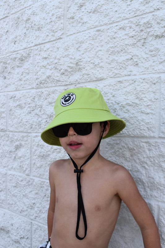 HI-VIS LIME WATERPROOF BUCKET HAT