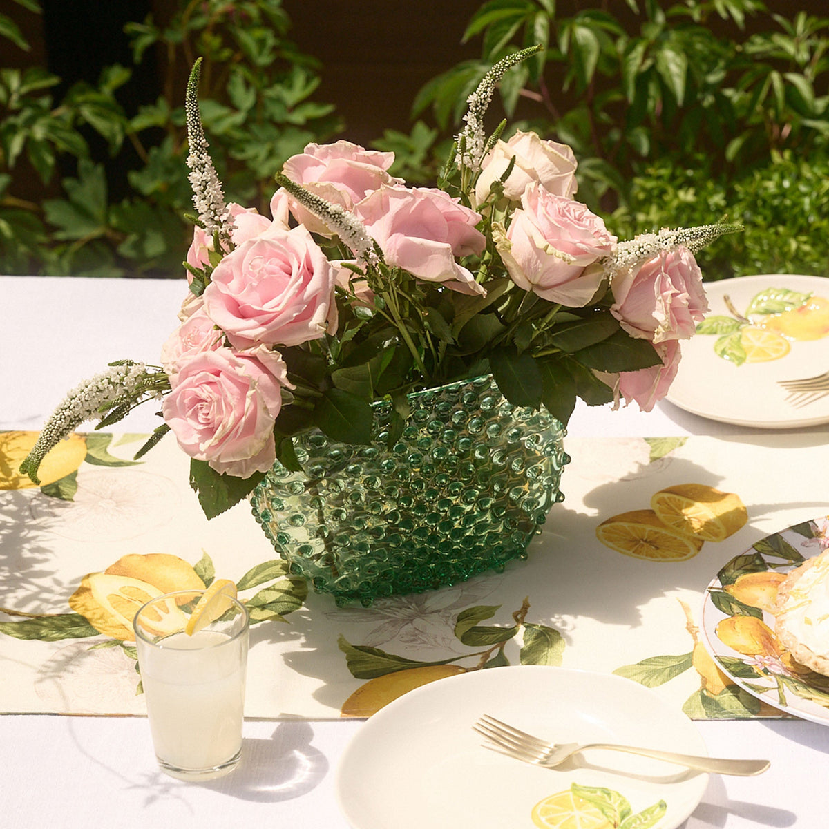 Hobnail Vase - Optic - Capri Sea