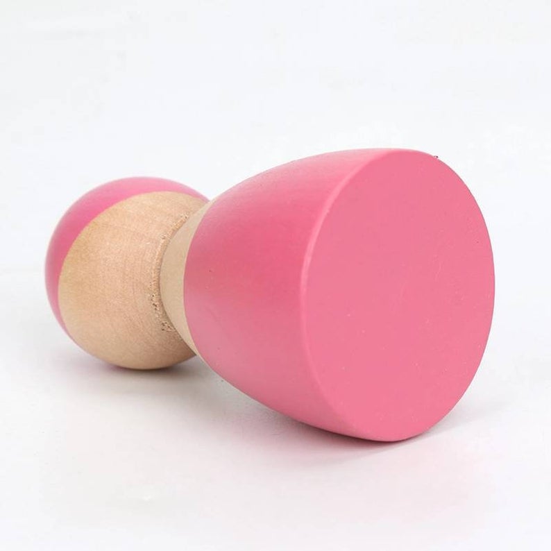 12-Piece Wooden Peg Dolls – Pastel/Macaron Colors