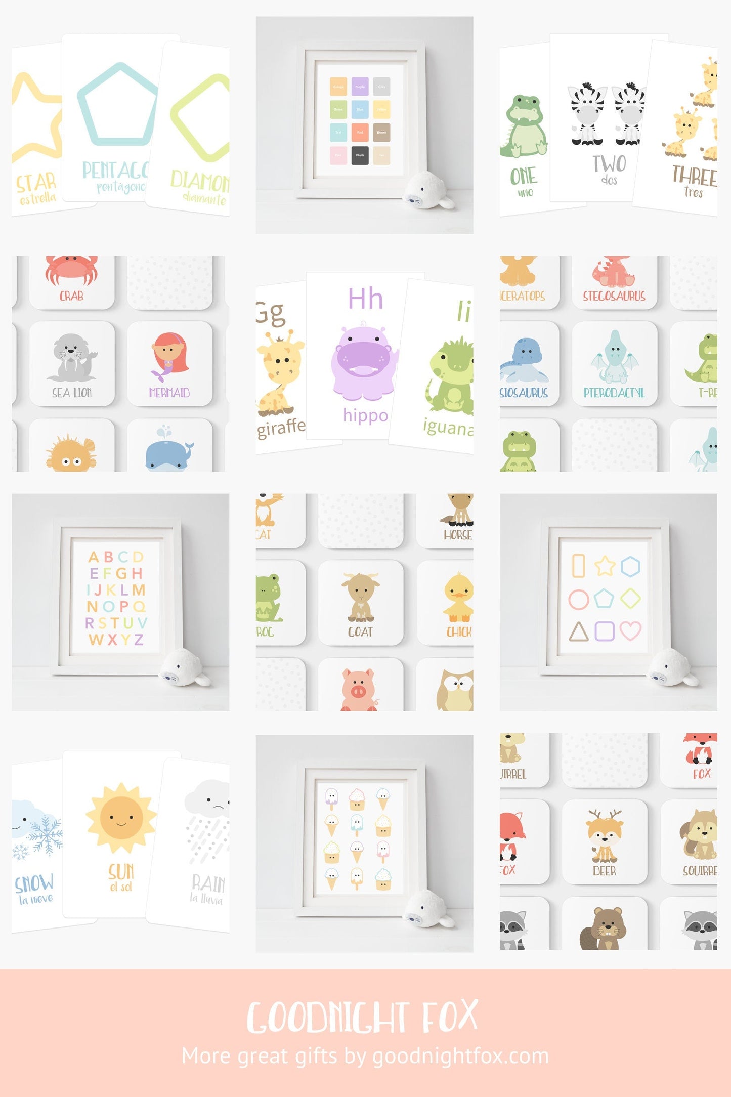 Counting Flashcards, Numbers 1 to 20