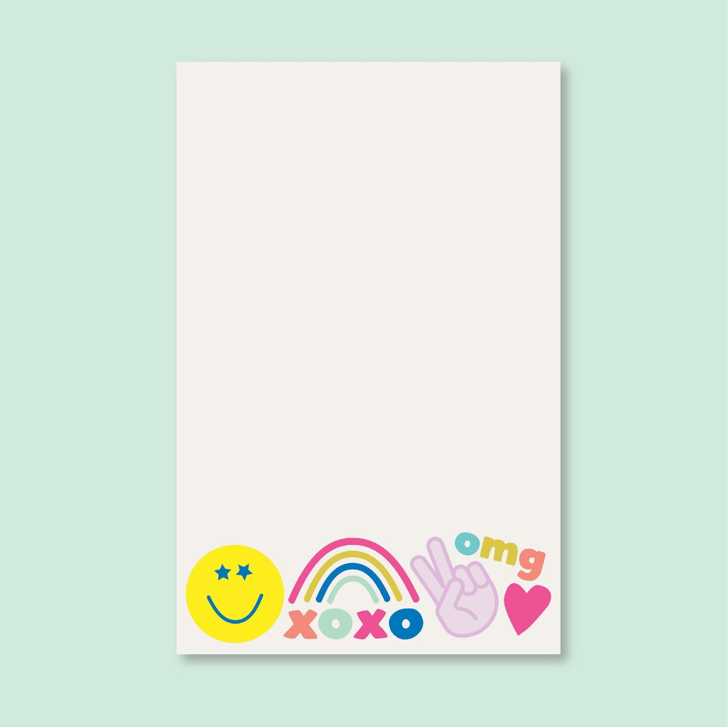 Peace, Love & Happy Icon Notepad