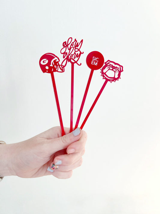 Georgia Bulldogs Stir Stick Set