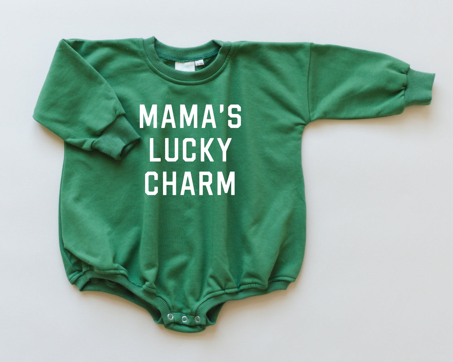 Mama's Lucky Charm Sweatshirt Romper - more colors