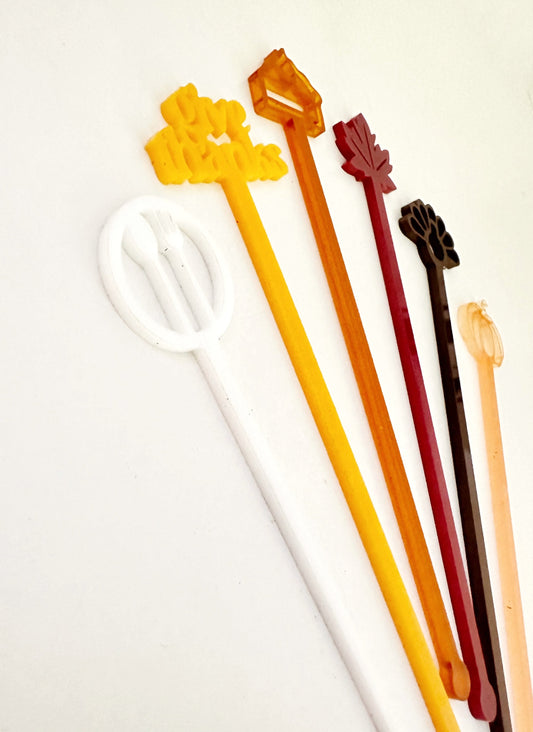Thanksgiving Stir Stick Set