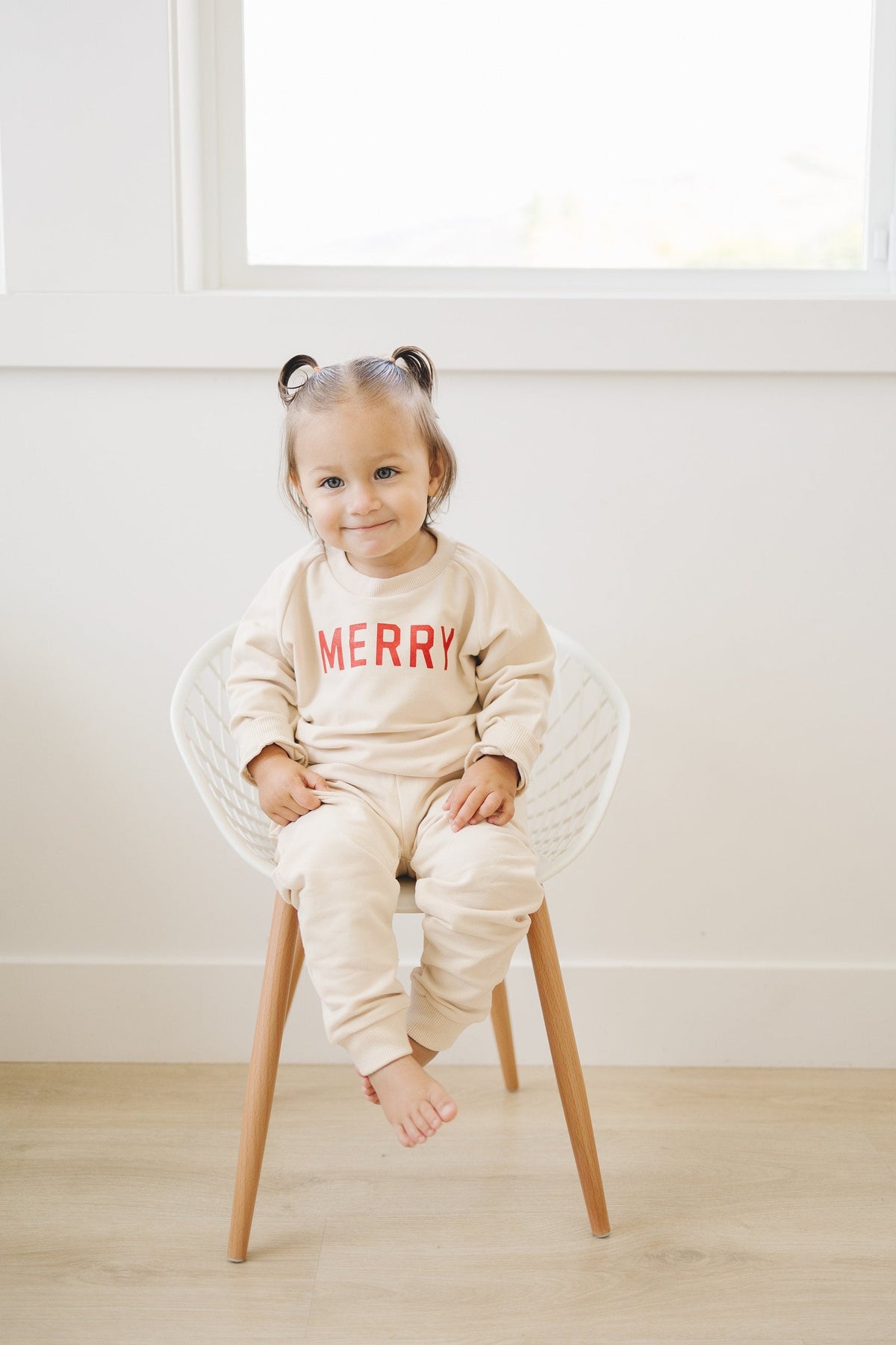 Merry Organic Cotton Crewneck Sweatshirt - Cream