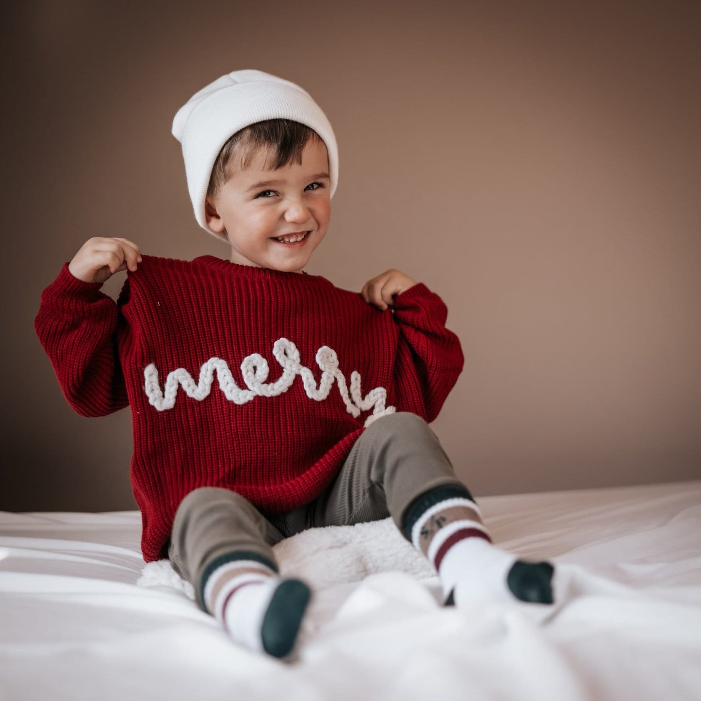 Merry Hand Embroidered Sweater