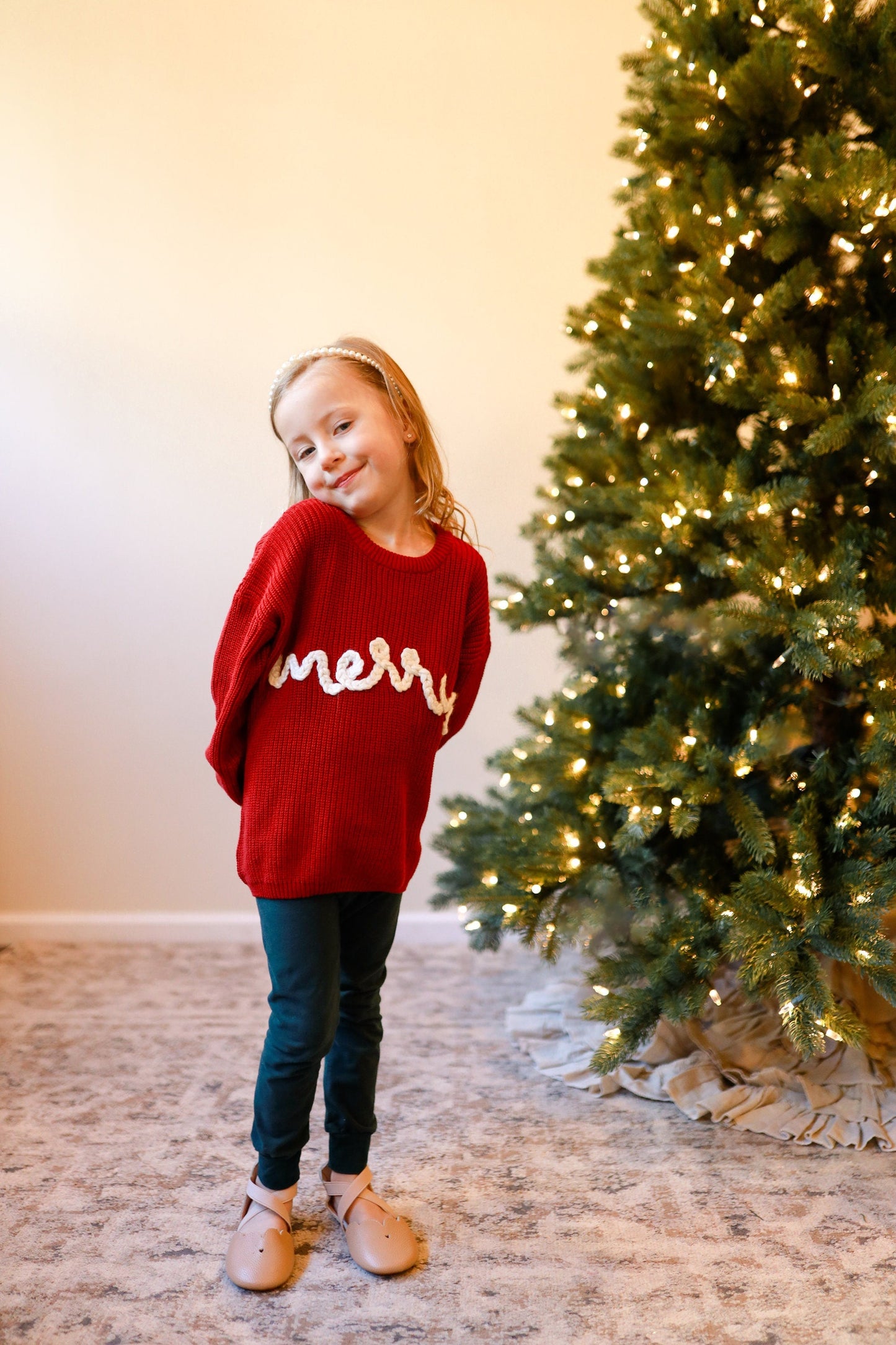 Merry Hand Embroidered Sweater