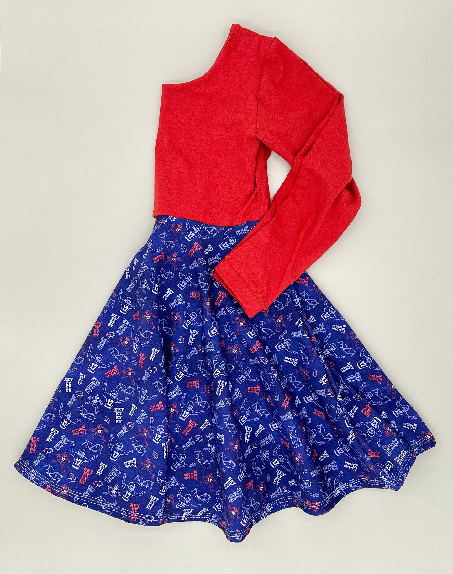 Hey-ey-ey-ey Twirl Dress (Red Bodice)