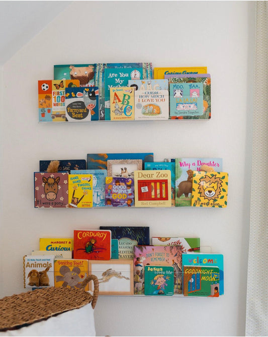 LELLOBABYâ„¢ - (Set of 2) Acrylic Floating Shelving