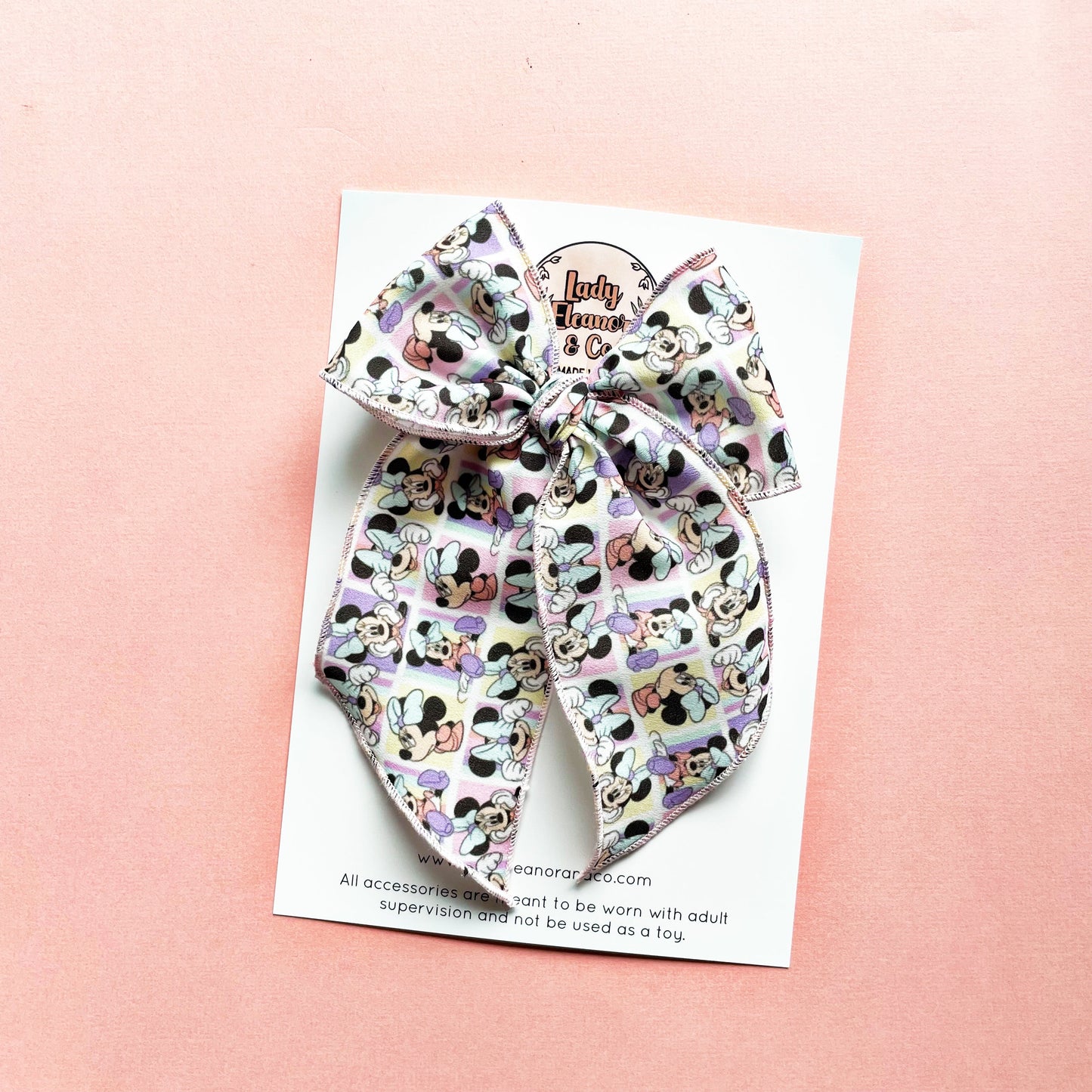 Ms. Mouse Pastel Elle Bow