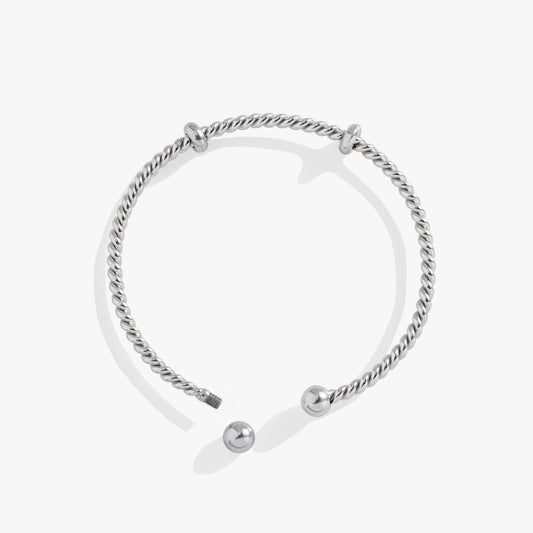 French Rope Charm Bracelet Cuff