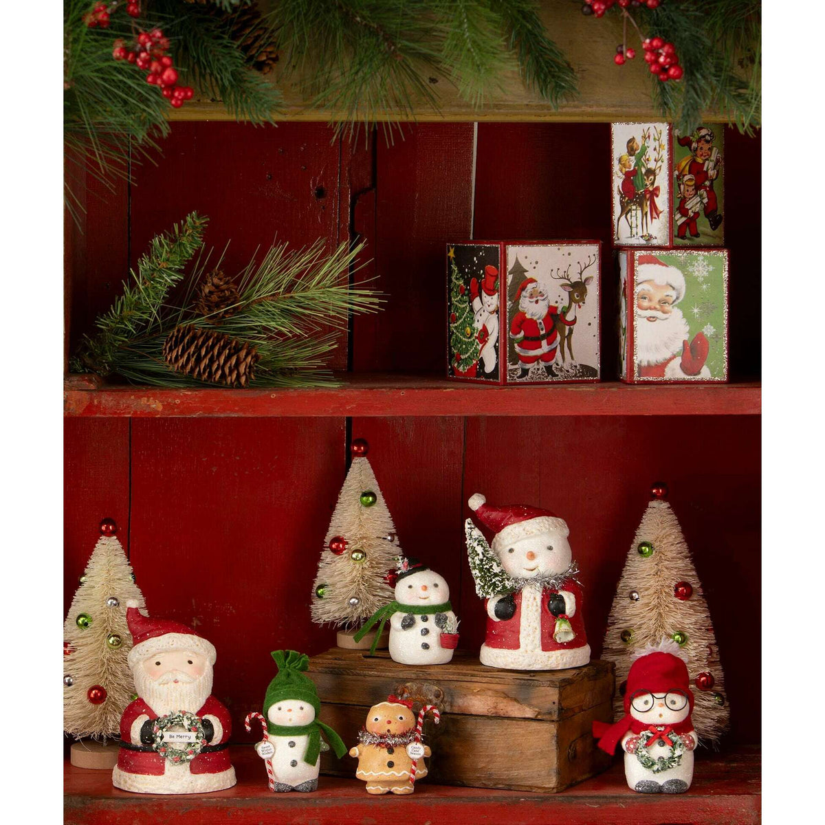 Jolly Top Hat Snowboy | Christmas Decor by Bethany Lowe | SHIPS MID NOVEMBER