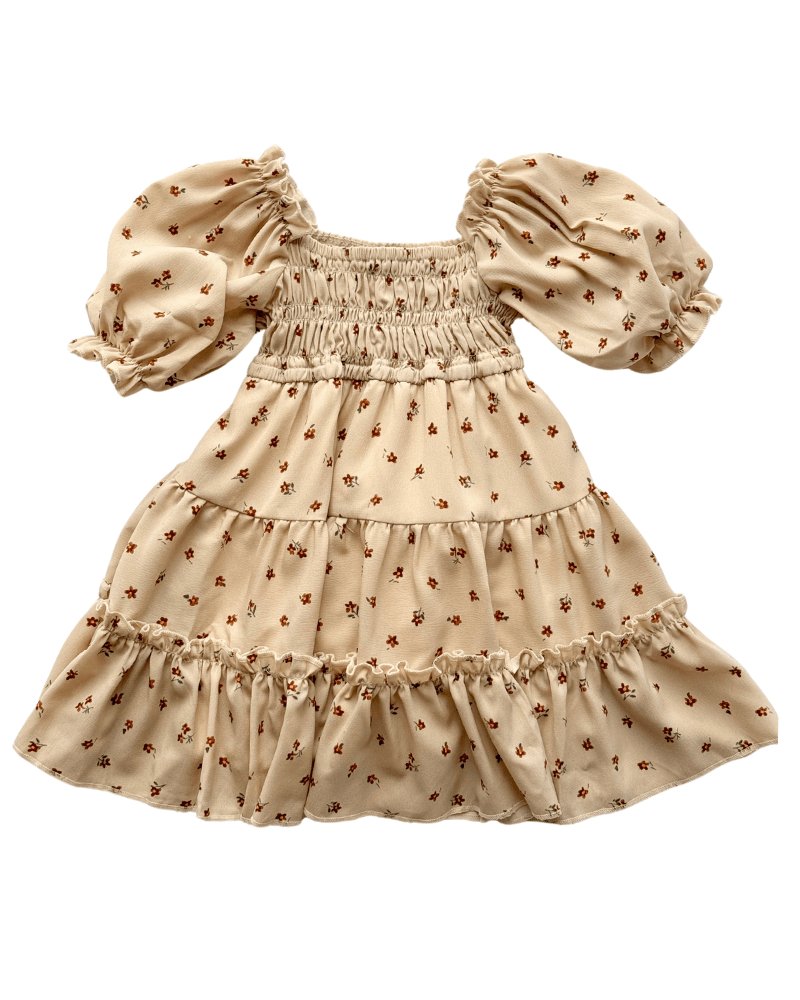 Katherine Dress - Brown Floral