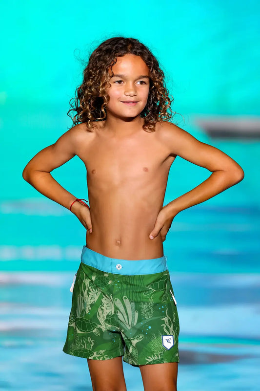 Kids Matching Swim Trunks | La Tortuga