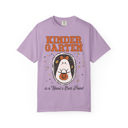 Kindergarten Halloween Teacher Tee