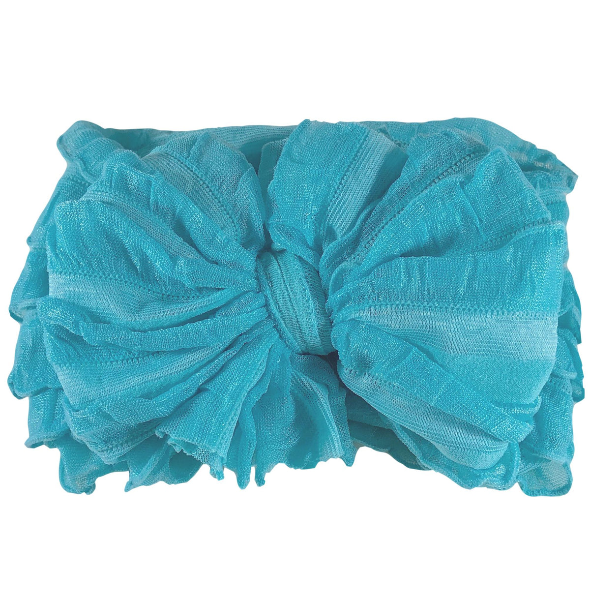 Ruffled Headband- Lagoon