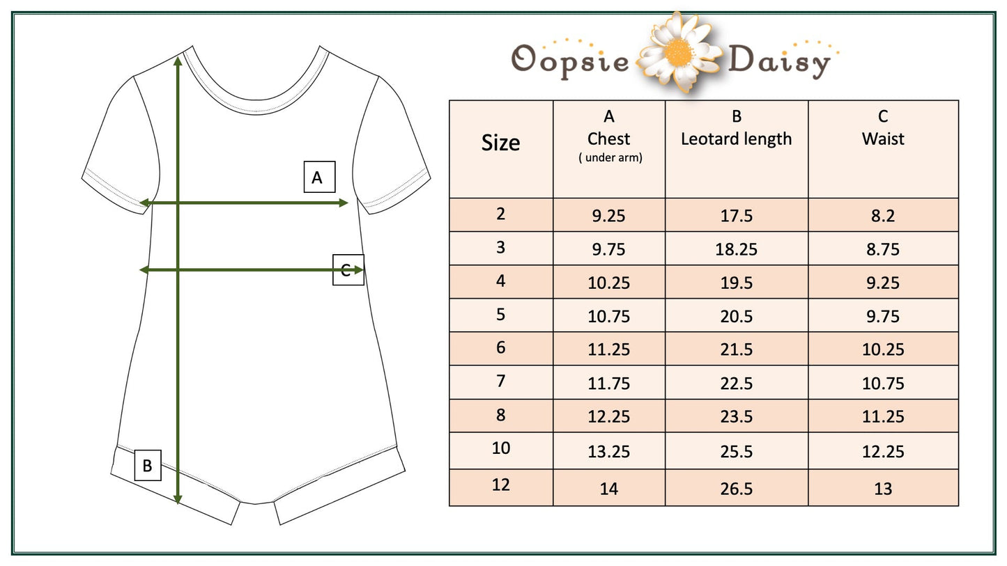 Daisy Shortie Leotard