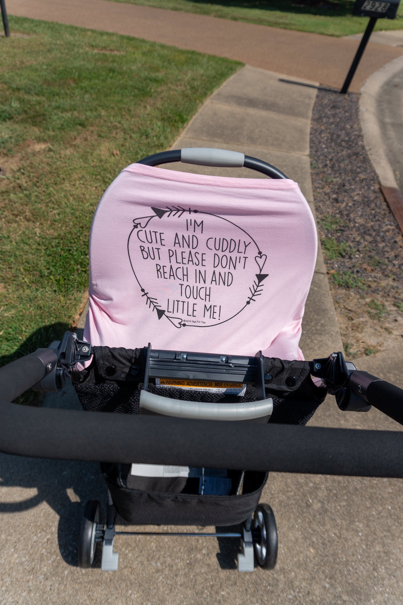 Pink Car Seat 5 in 1 Cover – I'm Cute & Cuddly But Please Don't Touch Little Me