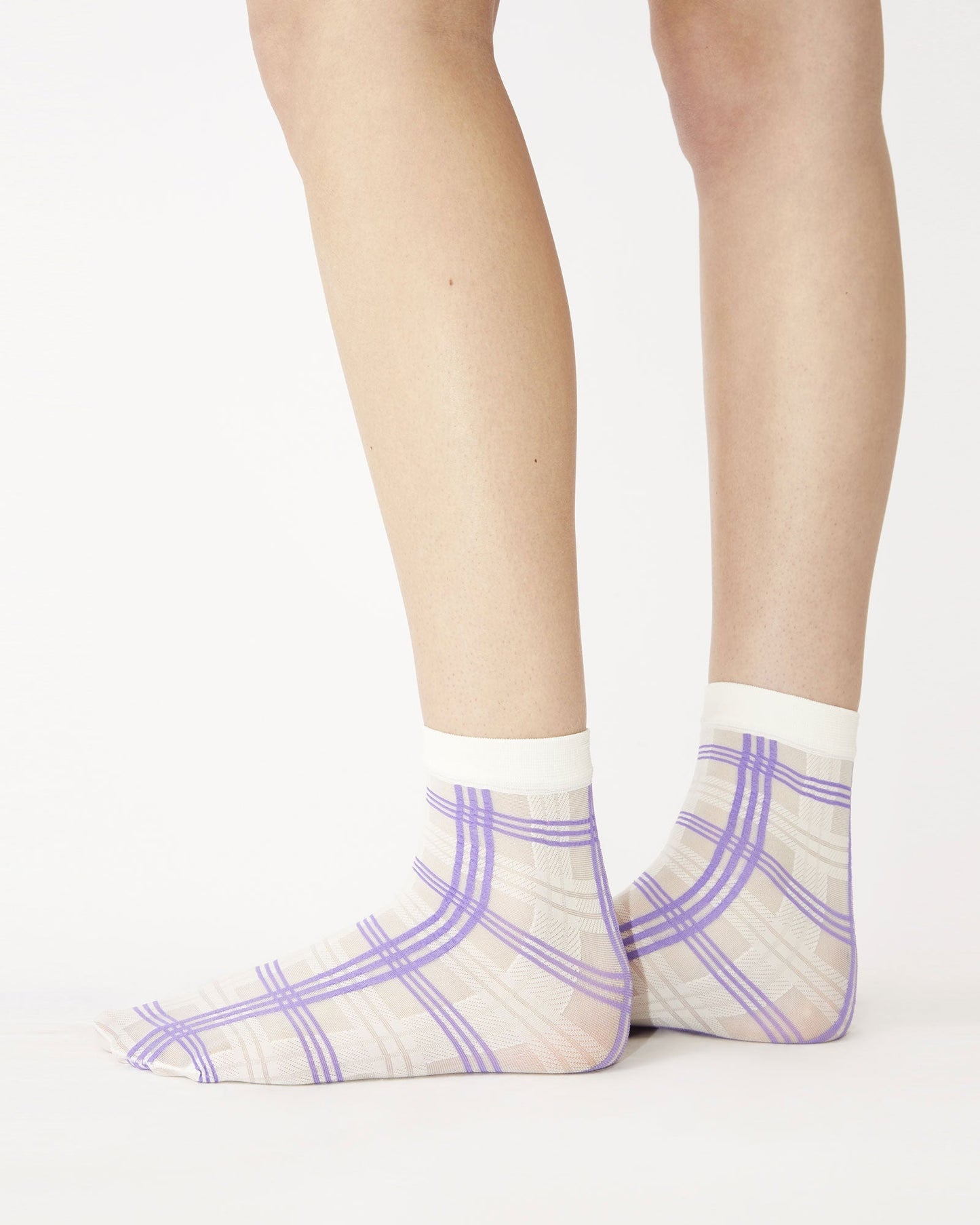 Rodebier Colab Check Socks - Pearl