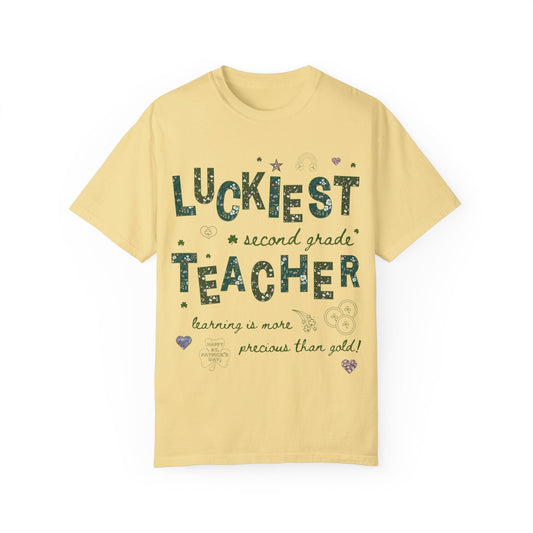 Luckiest 2nd Grade Teacher Tee