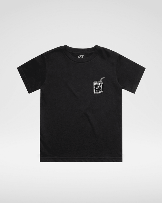 LUCKY NO. 7 TEE - BLACK