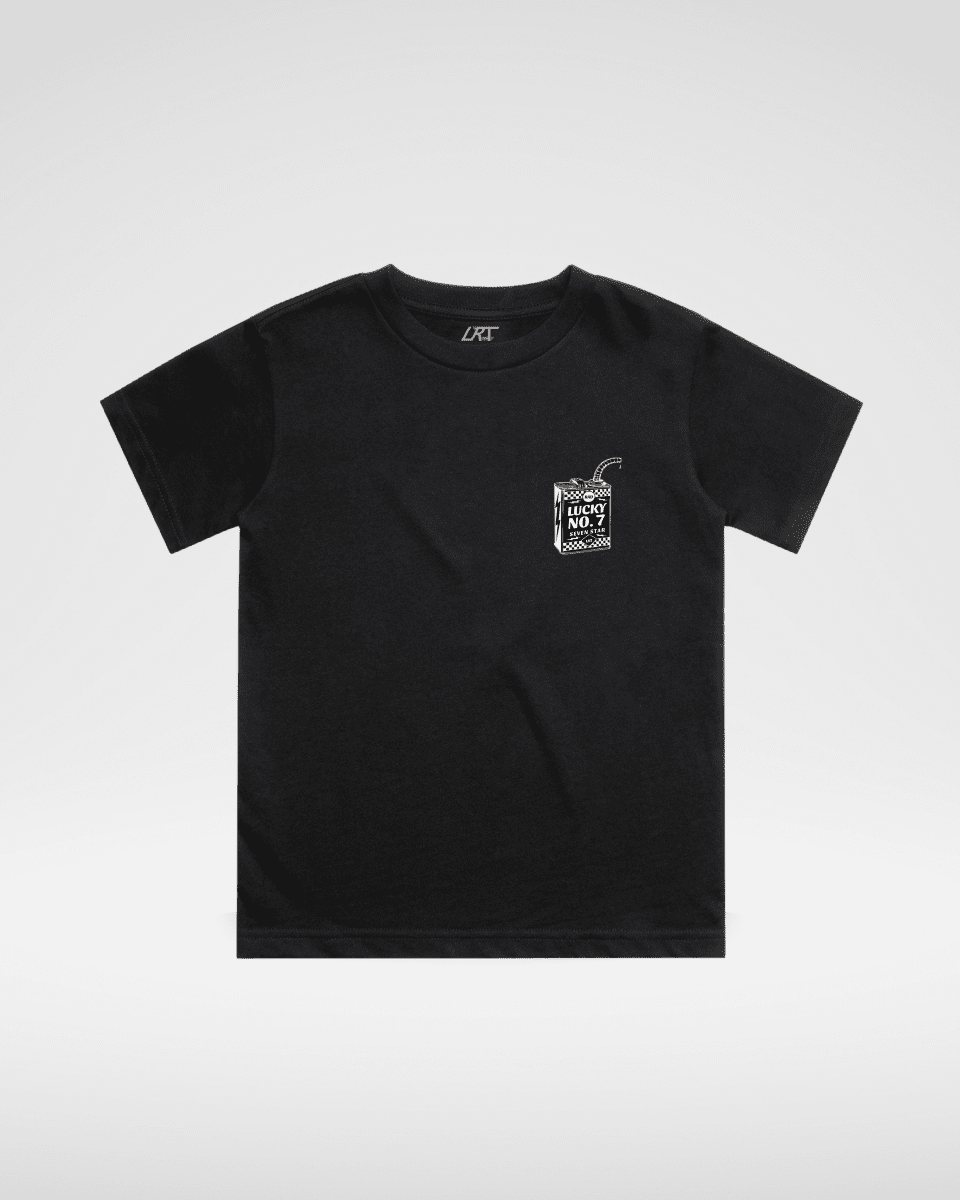 LUCKY NO. 7 TEE - BLACK