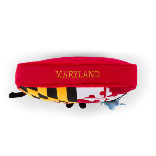 Maryland State Flag Plush with Mini Blue Crab | Maryland Stuffed State Plush
