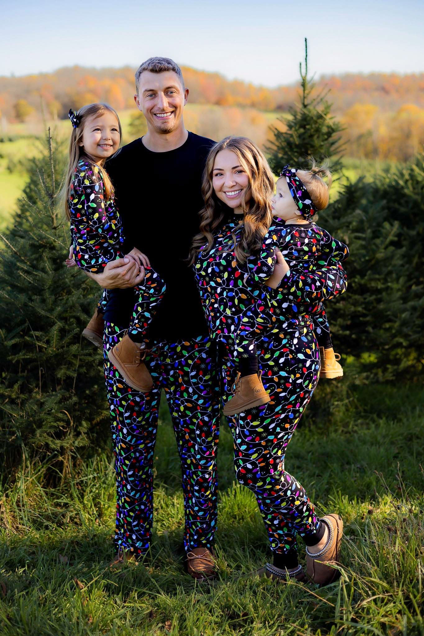 Holiday Lights | Adult Bamboo Long Sleeve Top
