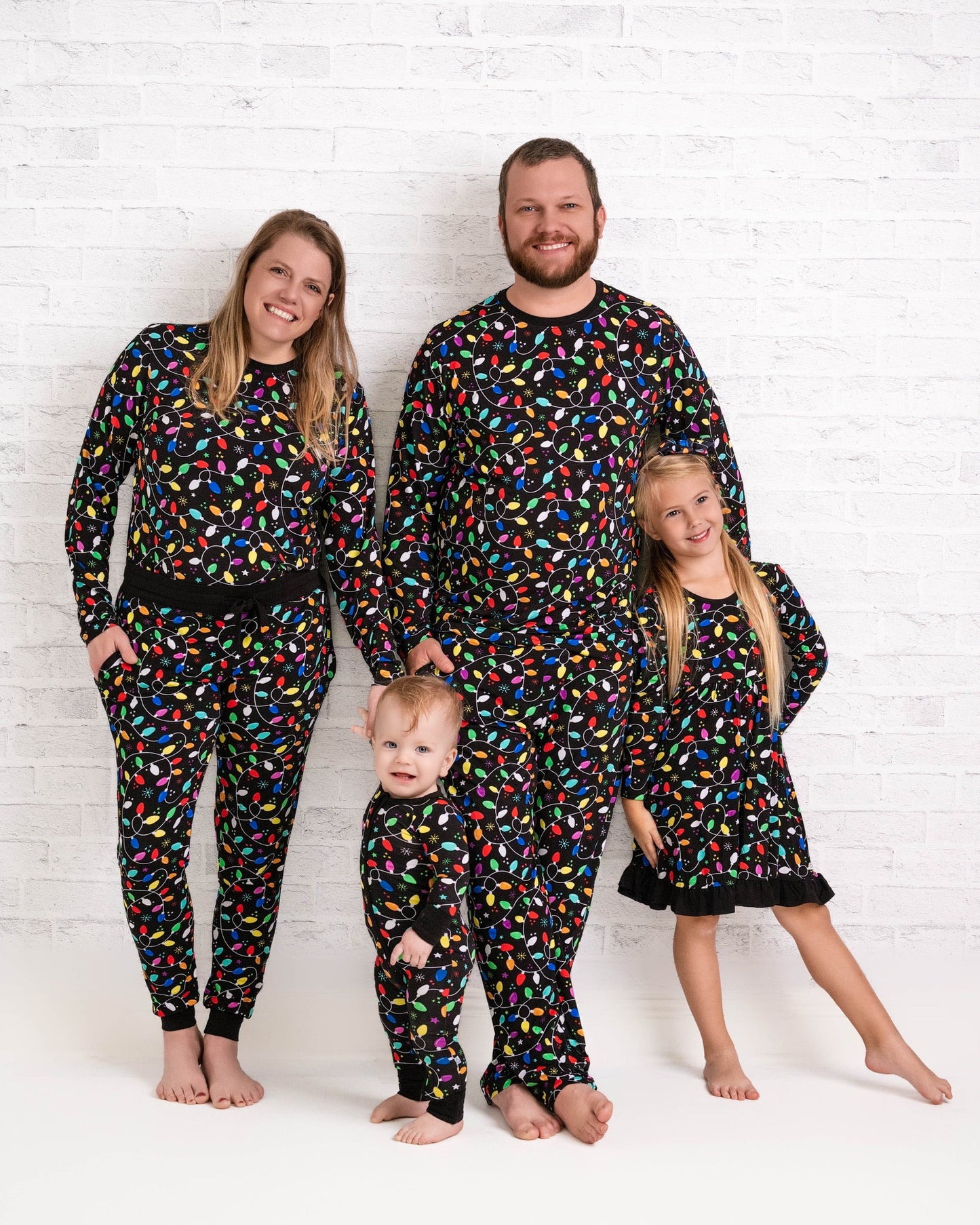 Holiday Lights | Toddler & Girls Bamboo Ruffle Twirl Dress