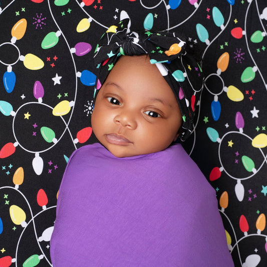 Holiday Lights | Bamboo Headband Bow