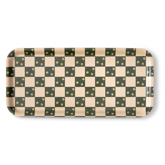 Yuletide Garden Narrow Birchwood Small Decorative Tray