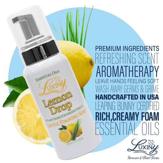Foaming Hand Soap | Castile Soap | Natural Foaming Soap | Essential Oil Soap | Lemon Drop