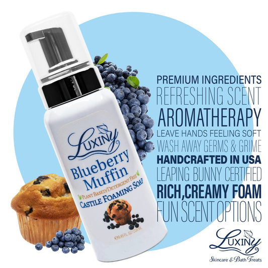 Foaming Hand Soap | Castile Soap | Natural Foaming Soap | Natural Liquid Soap | Blueberry Muffin