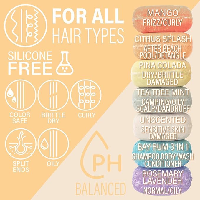 Citrus Splash Shampoo Bar - Beach Bar