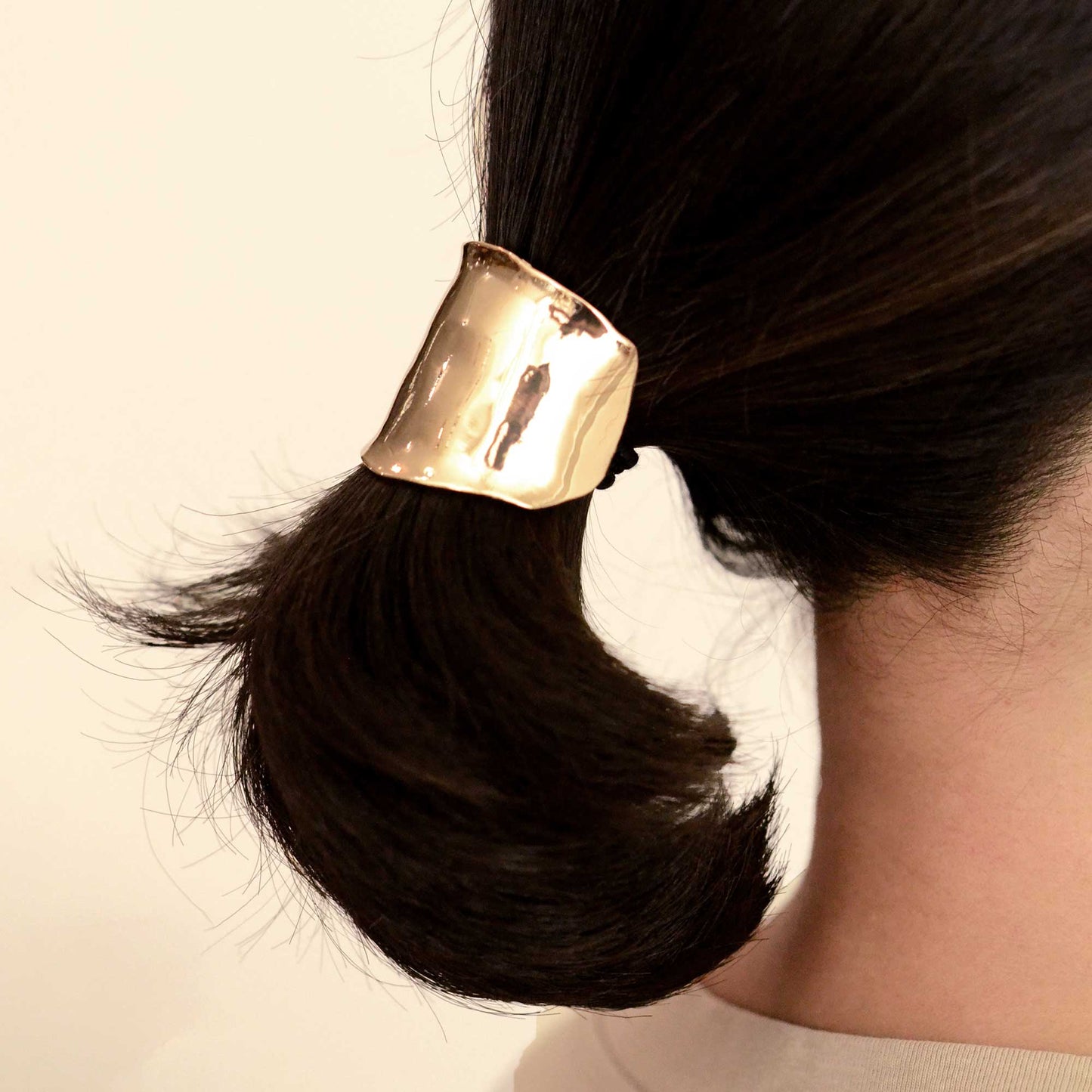 Metal Hair Ponytail Cuff Stick | Gold