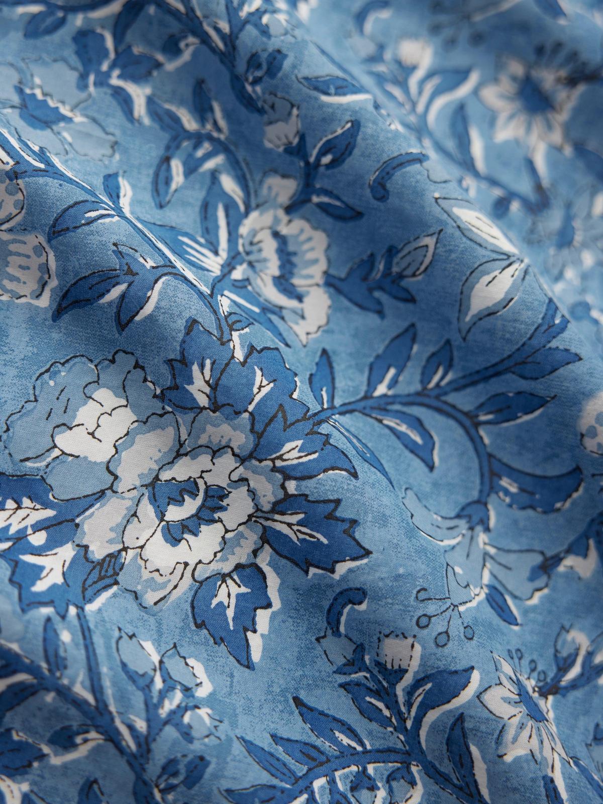 Gavin Fringe Mini Dress - Ultramarine Floral