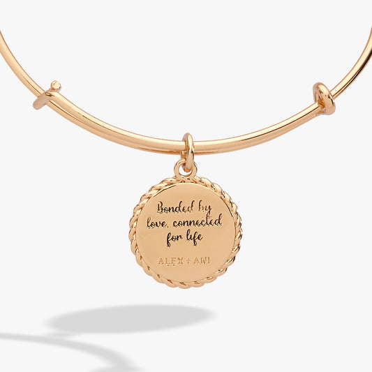 Mom 'Bonded By Love, Connected For Life' Charm Bangle