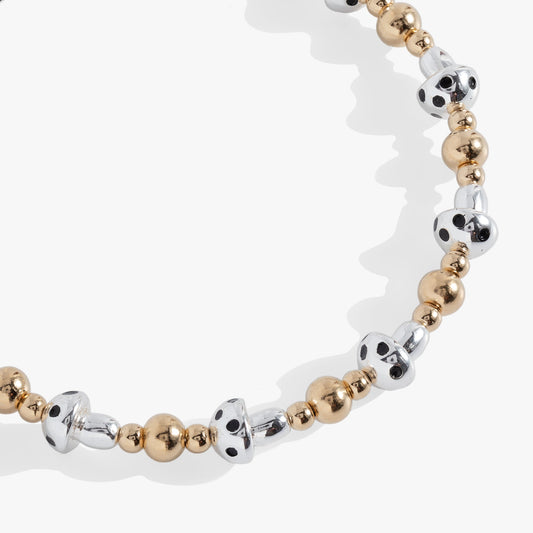 Mushroom Beaded Bangle