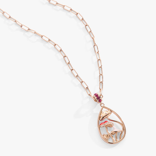 Mushroom Pendant Necklace