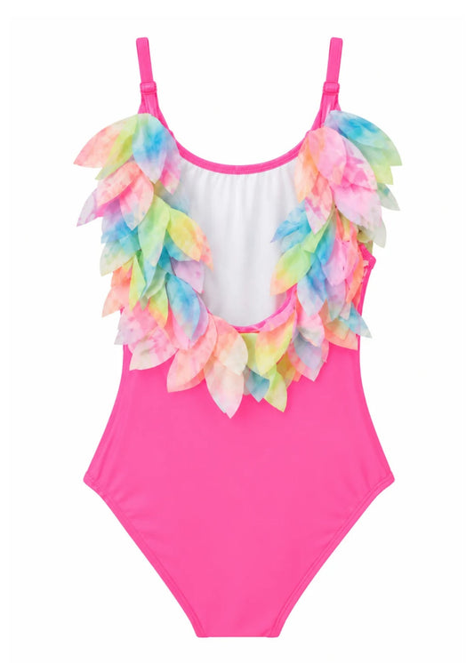 Citrus Bloom One Piece Swimsuit for Girls