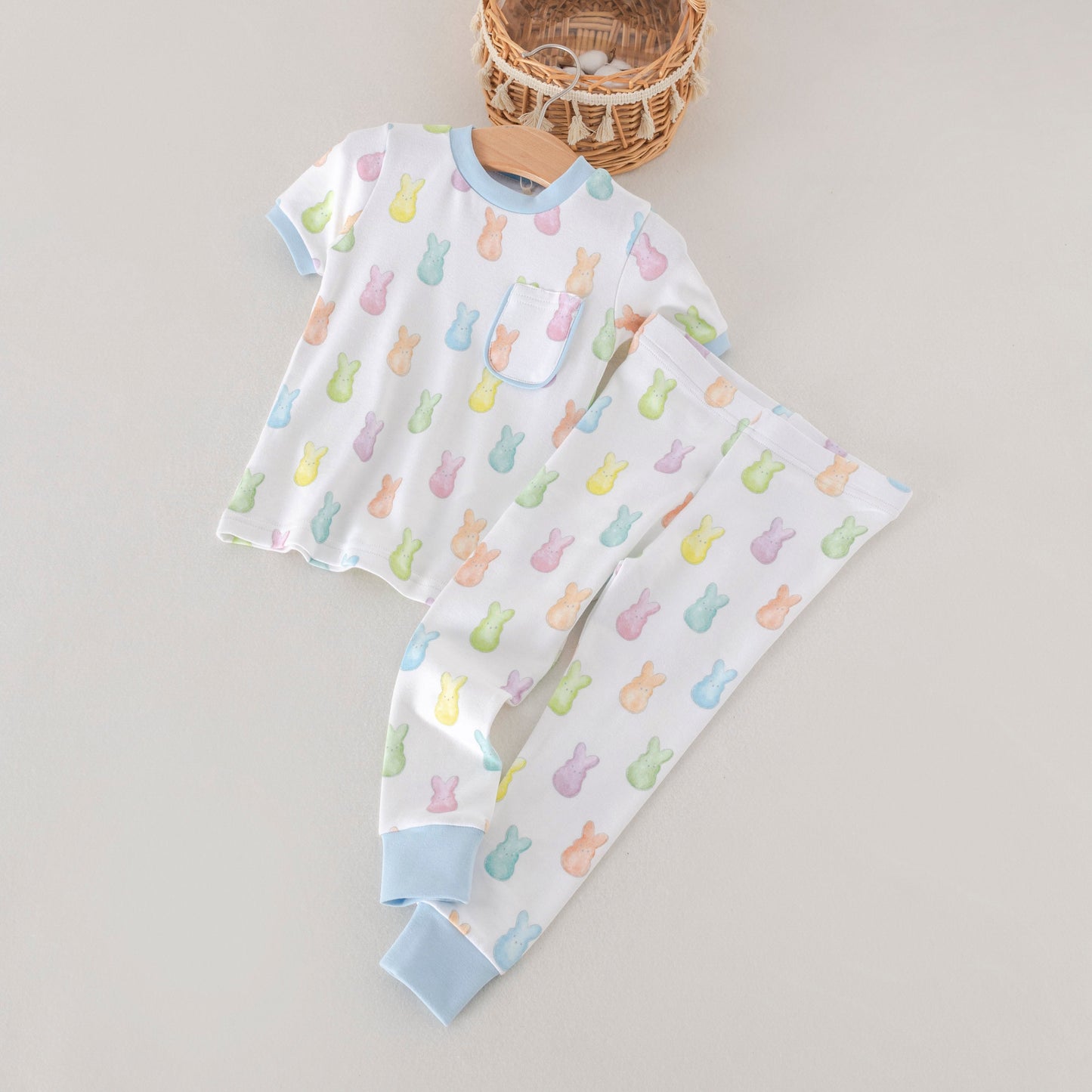Hoppy Easter Organic Cotton Kids Pajamas