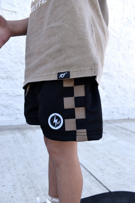 ALL DAY CHECK SHORTS - ONYX DRIFT