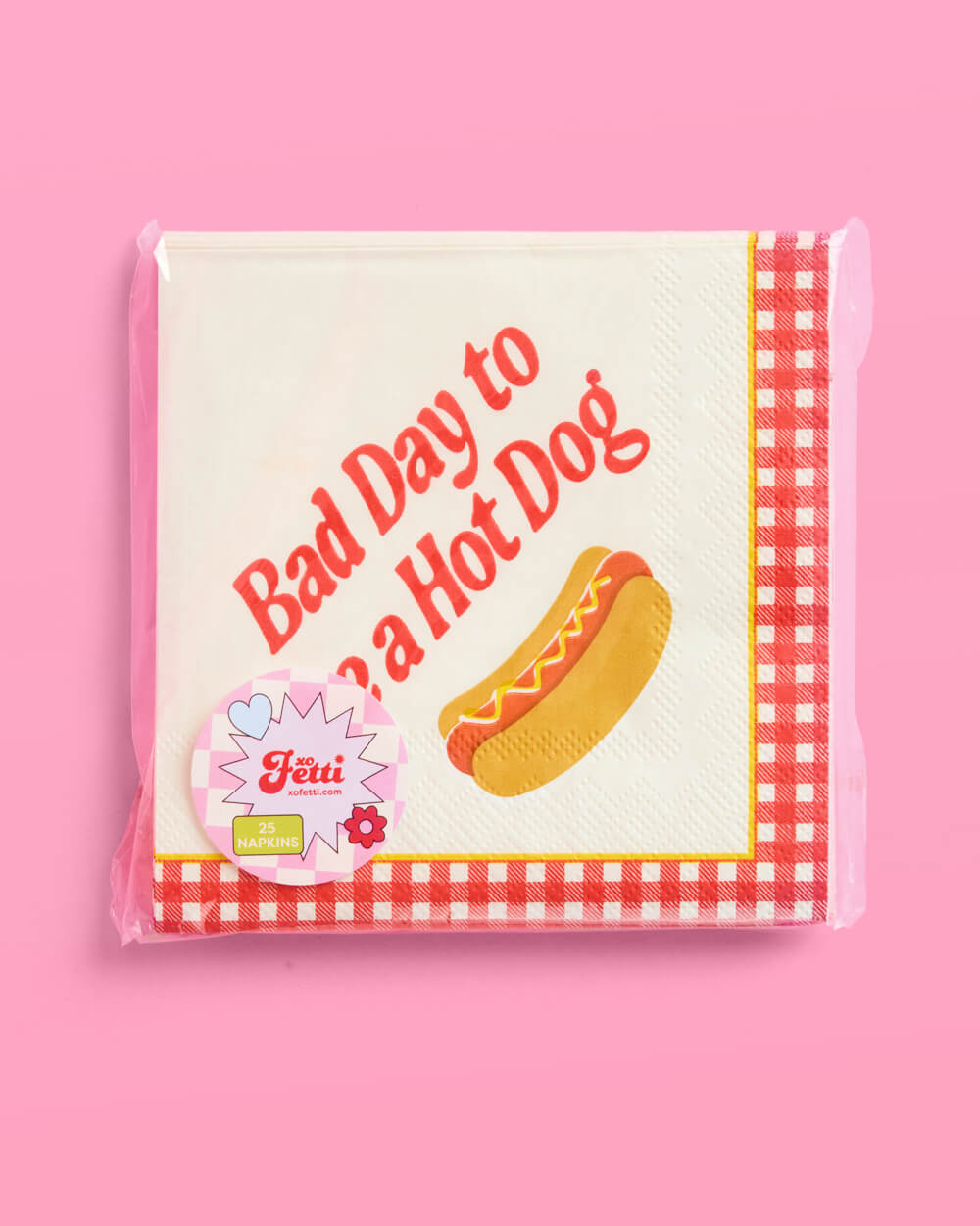 Bad Day to Be a Hot Dog Napkins - 25 cocktail napkins