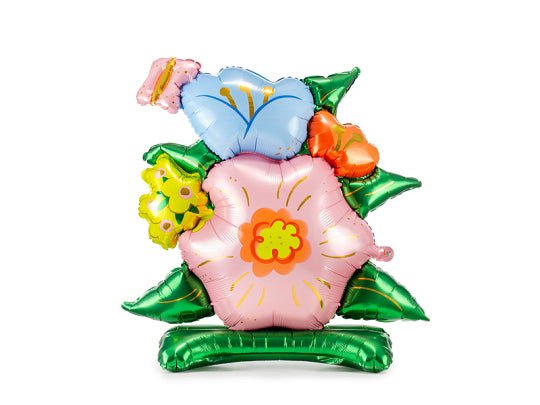 Pastel Flower Standing Balloon | Satin Foil Balloon (Air-Fill Only)
