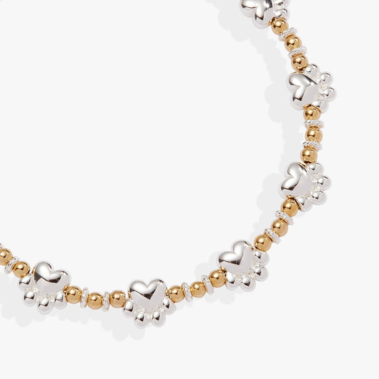 Paw Print Beaded Dog Bangle